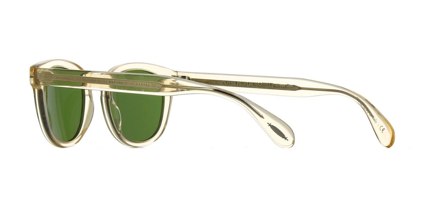 Pre-owned Oliver Peoples Sheldrake Sun Ov 5036s Buff/green C (1580/52) Sunglasses