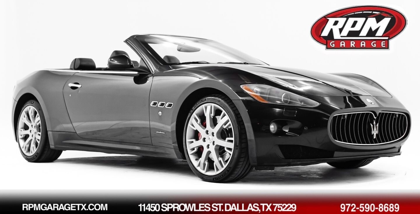 2011 Maserati GranTurismo Freshly Serviced 68833 Miles Black Convertible 8 Autom