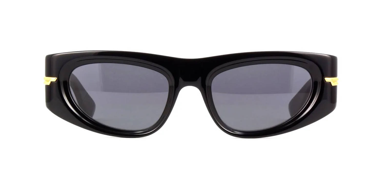 Pre-owned Bottega Veneta Bv1144s Black/grey (001) Sunglasses In Gray