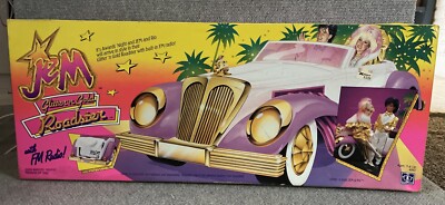 Jem & The Holograms Glitter 'N Gold Roadster Car FM Radio Vtg 1986 Hasbro 4091