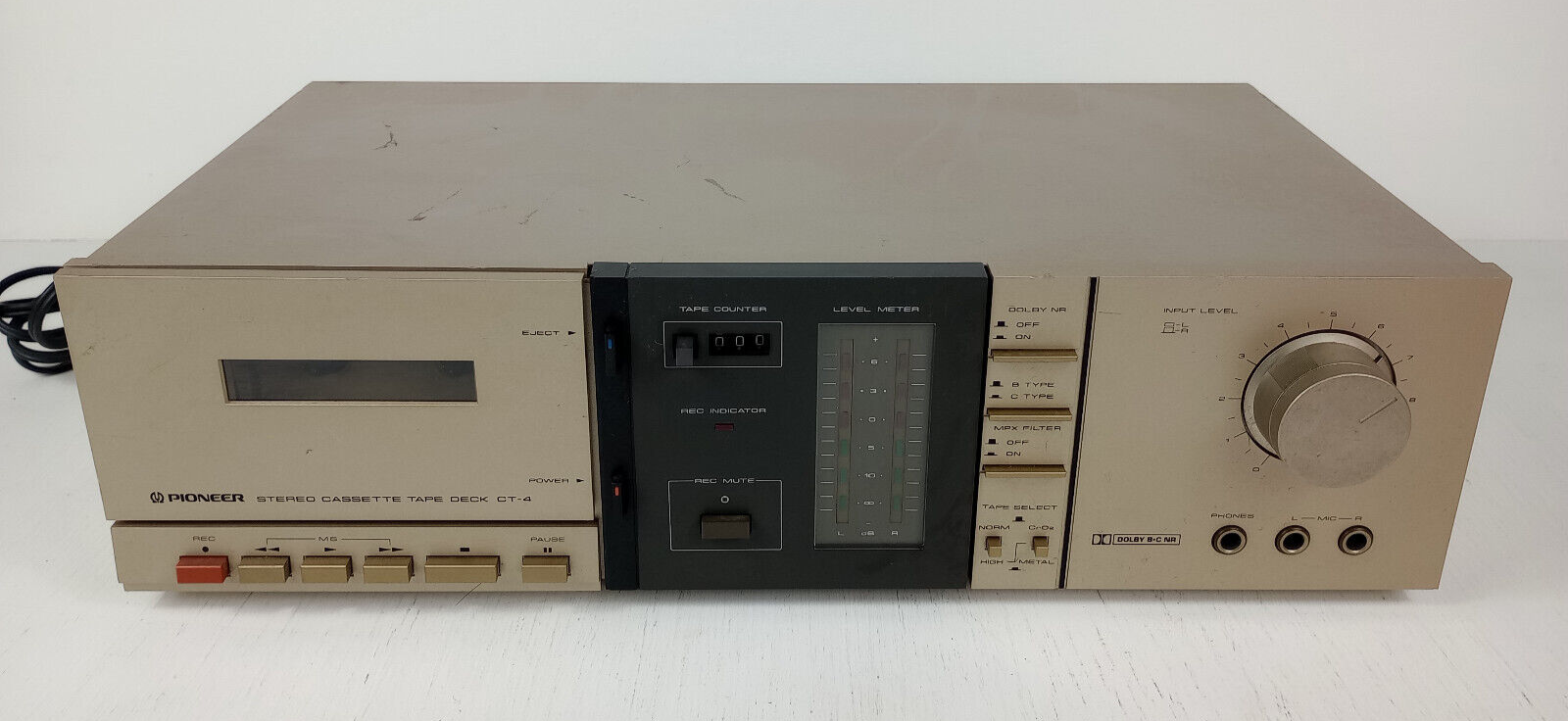 【現状販売】 Pioneer カセットデッキ CT-4 Pioneer CT-4の仕様 パイオニア