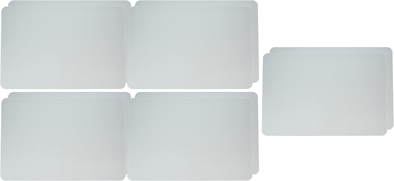 School Smart Dry Erase Pupil Boards, 12 X 18 Inches, Melamine, White, Pack of 10