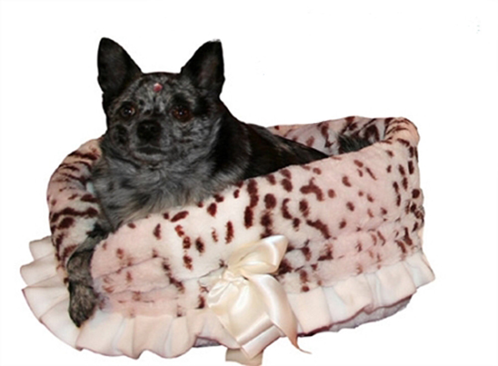 Snow Leopard Reversible Snuggle Bugs Pet Bed, Bag, and Car Seat in One