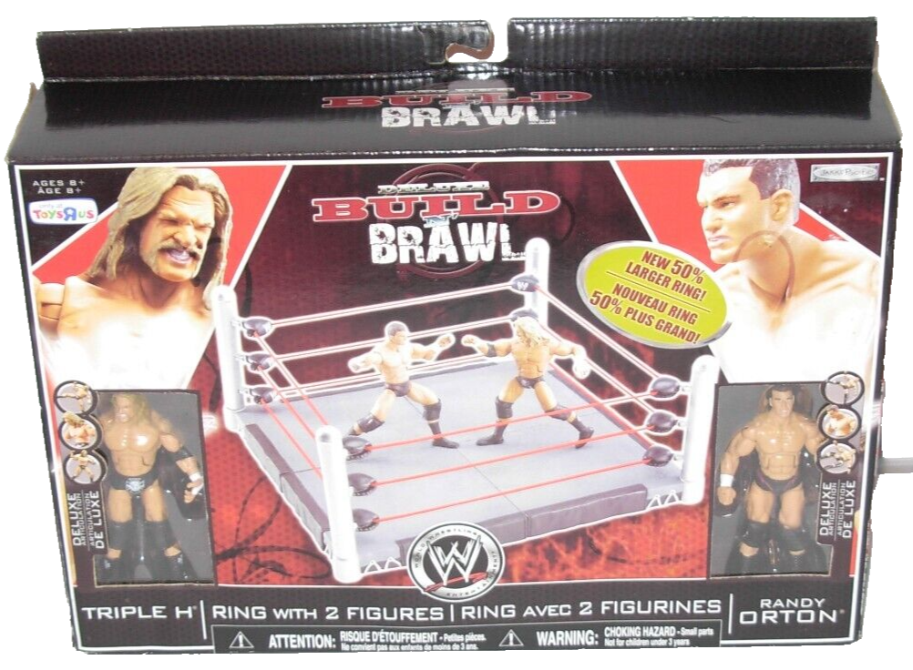 WWE Jakks Pacific Deluxe Build N Brawl Wrestling Ring WWE Jakks Pacific Deluxe Build N Brawl Wrestling Ring