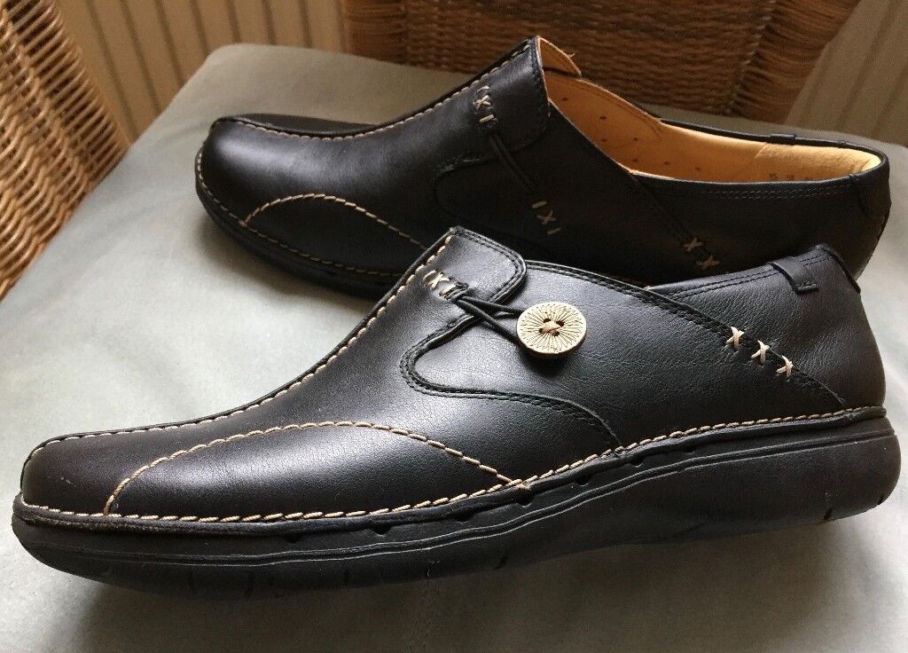 SO comfortable/Un-worn: Clark's 'Un Loop' shoes for sale Black leather, size 7.5 D | in