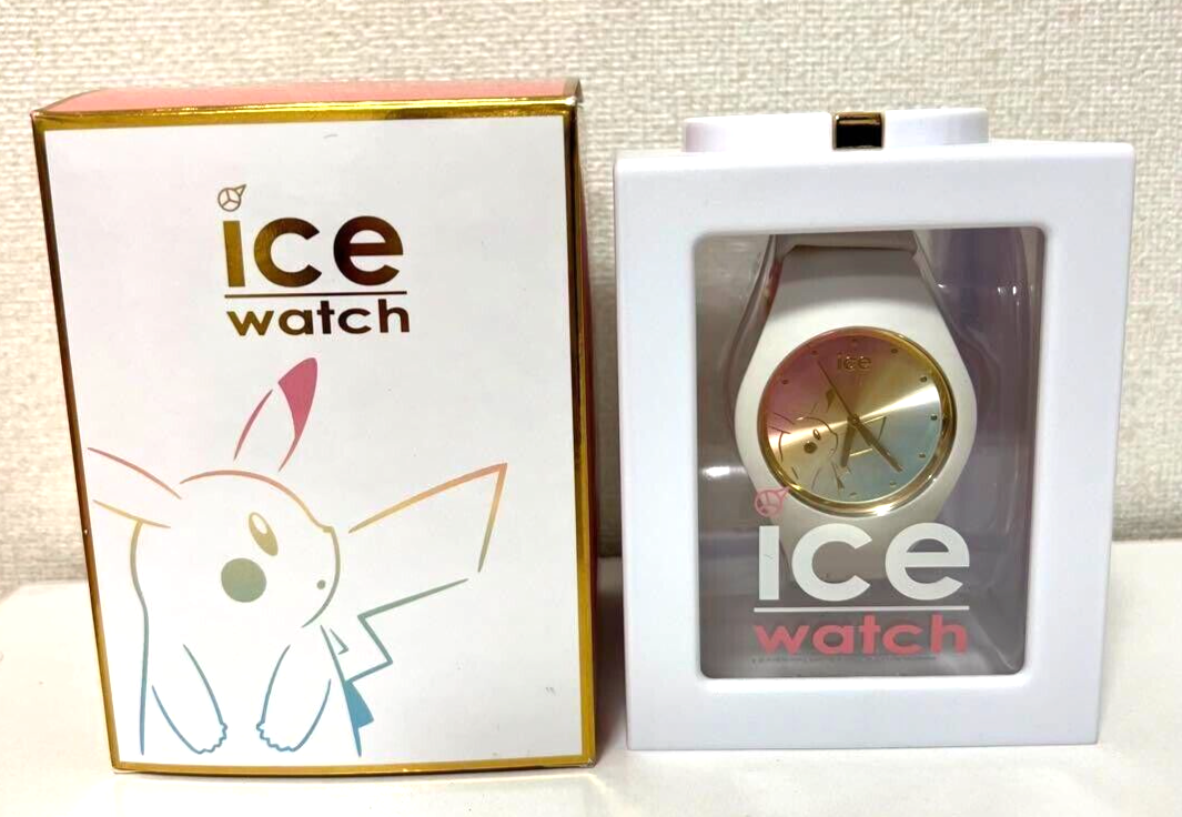【美品】ピカチュウ ICE-WATCH メガトウキョーR 腕時計 ポケモン×アイスウォッチ」文字盤にピカチュウがデザイン♪ 限定
