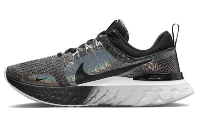 Nike React Infinity Run Flyknit 3 Premium Black Zebra Iridescent 2022