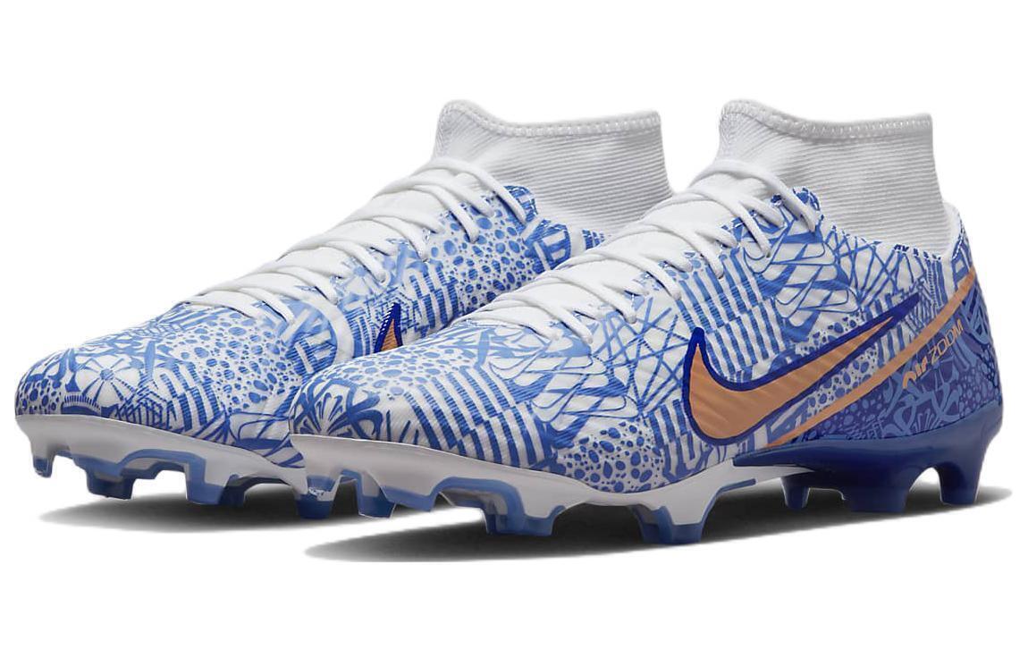 Pre-owned Nike Zoom Mercurial Superfly 9 Academy Cr7 Mg Azulejo - Dq5308-182 Men's Shoes In Blue