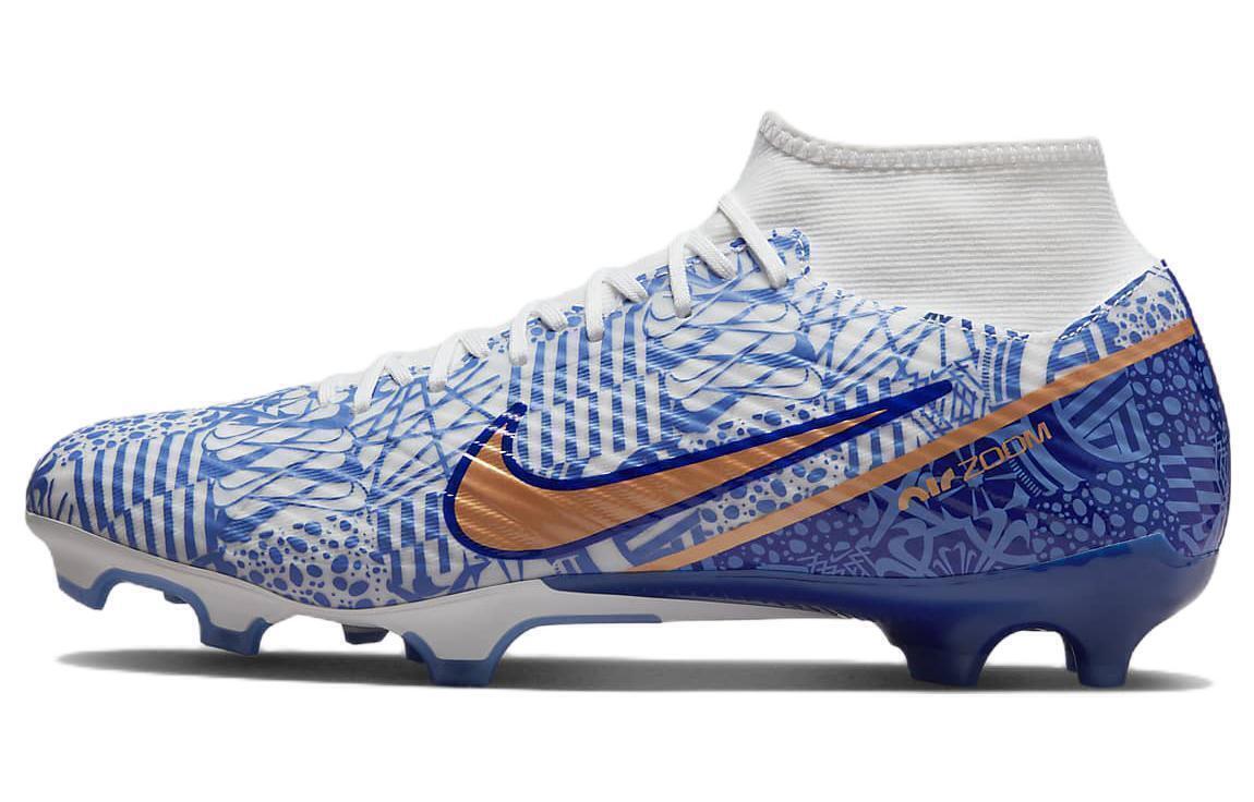 Pre-owned Nike Zoom Mercurial Superfly 9 Academy Cr7 Mg Azulejo - Dq5308-182 Men's Shoes In Blue