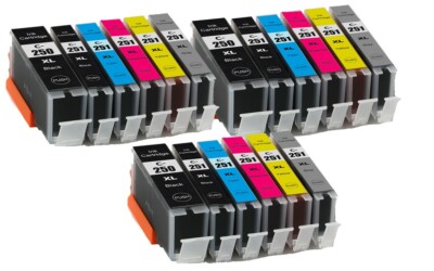 18P Replacement Ink Set for Canon PGI-250XL CLI251XL iP8720 MG7520 MG7120 MG6320