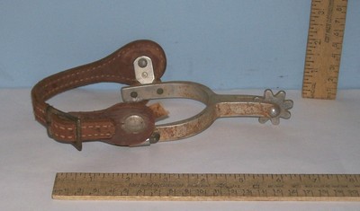 CROCKETT RENALDE marked Vintage SINGLE SPUR - Only ONE - Cowboy Spur