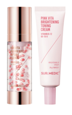Sur.Medic Pink Vita Brightening Capsule Essence 32ml + Cream 25g Anti-Aging