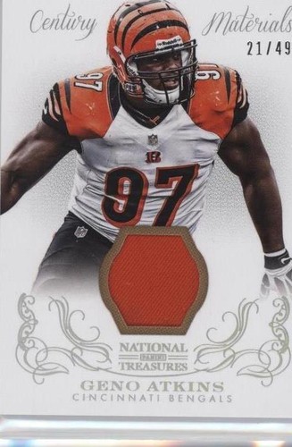 2013 Panini National Treasures Geno Atkins #25