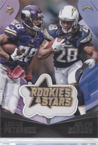 2015 Panini Rookies & Stars Adrian Peterson Melvin Gordon #EP12