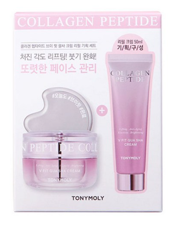 現地購入新品未使用品！TONYMOLY COLLAGEN PEPTIDE セット Tonymoly Collagen Peptide V Fit Guasha Cream Special Set K