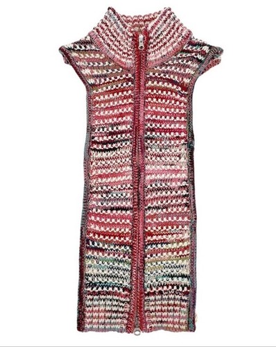 Pre-owned Veronica Beard $268  Atiana Pink Green Multi Knit Dickey Jacket Insert