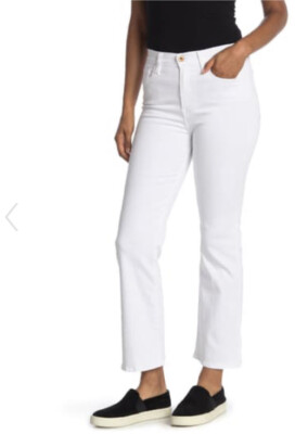 $245 New NSF white Romi Jeans Flare Leg Sz 28 Anthropologie