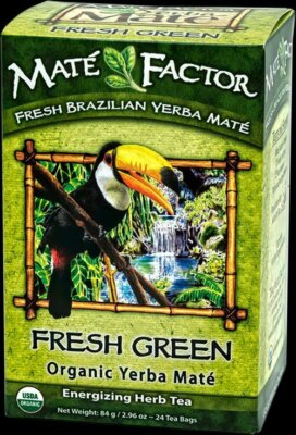 Оригинальный свежий зеленый чай Mate Factor, 20 чайных пакетиков