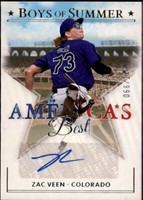 2024 Panini Boys of Summer - Zac Veen #AME-ZV