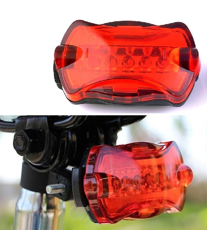 Luce Bici Posteriore TeKone To-BL128 Fanale 5 Led Sicurezza Bicicletta hsb