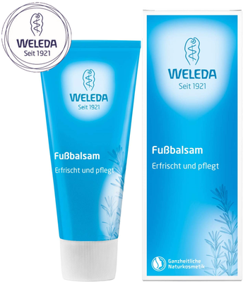 Weleda Fußbalsam zieht sofort ein I Fußpflege I Feuchtigkeits-Fußcreme, 75ml