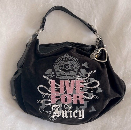 JUICY COUTURE スタッズ ハンドバッグ ブラック レザー y2k Juicy Couture Bag Y2k - Etsy