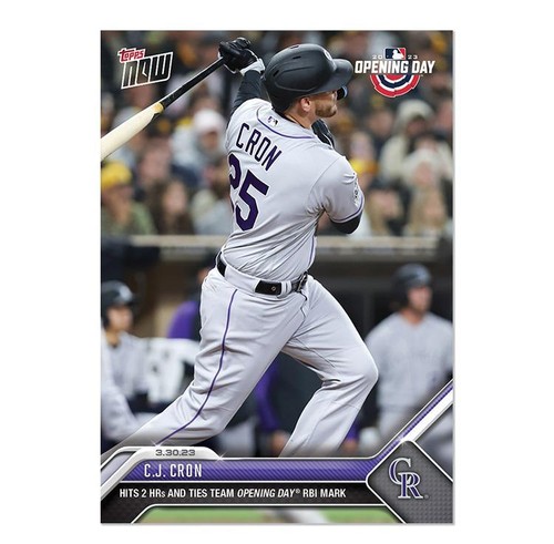 2023 Topps Now - C.J. Cron #9