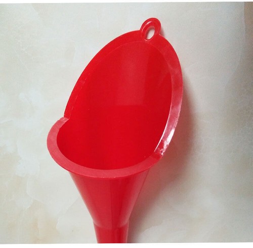 Long Plastic Funnel For Water Liquid Petrol Oil Fuel Refueling Car Motorcycle