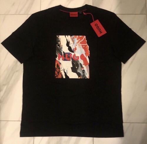 Hugo Boss Men's T-Shirt Black Red White $78 New | eBay