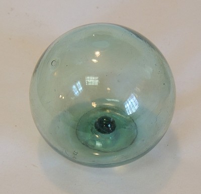 Vintage Japanese Small 2.5 Inch Glass Fishing Float.. Rare Maker's Mark (#18)
