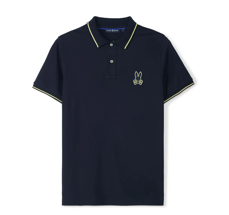 Psycho Bunny Lenox Pique Polo Navy [B6K138B200-410]