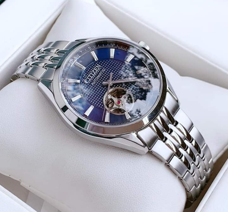 Pre-owned Citizen Automatic Mechanical Men's Blue Dial Watch Nh9110-81l