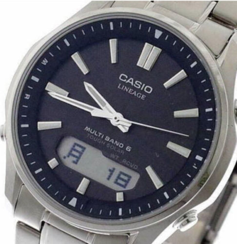 Pre-owned Lineage Casio  Lcw-m100tse-1ajf Titanium Solar Analog Digital Men`s Watch