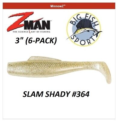 Z-Man MinnowZ 3 inch Soft Paddle Swimbait PICK YOUR COLOR NEW! (6 PACK) #GMIN