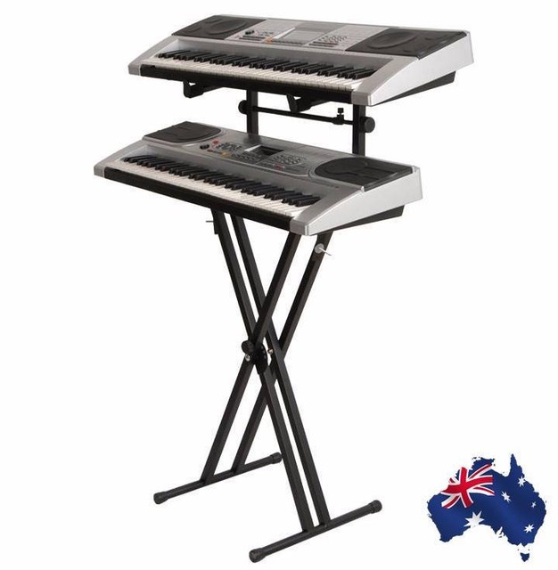 New Heavy Duty Double Tier Keyboard Stand (Double Braced) | Keyboards