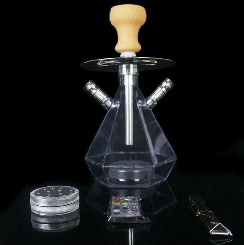 Acrylic Water Pipe Recycler Glass Hookah Unique Water Pipes Shisha Collectibles