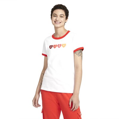 Женская футболка Nike White Ringer - S