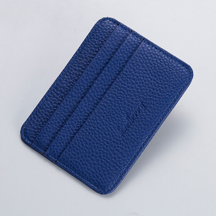 Unisex Slim Leather Wallet Card Holder Front Pocket Wallet Credit ID Pocket Thin
