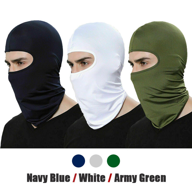 3 Pack Tactical Balaclava Thin Full Face Mask Lightweight Motorcycle Warmer Ski