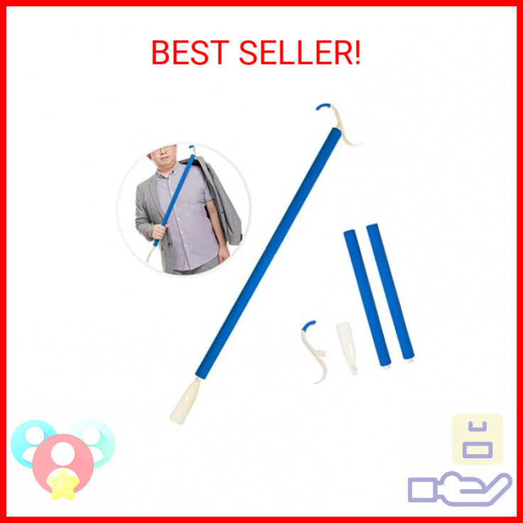Dressing Stick Aid and Shoe Horn, 2-in-1 Tool, for Disability Aid