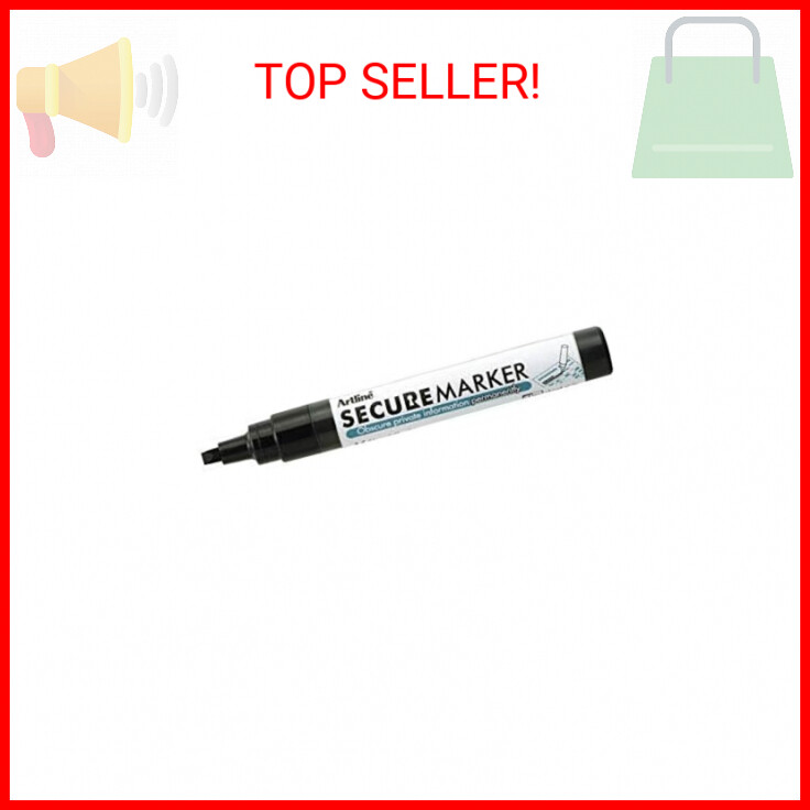 artline Secure Marker 4.mm Chisel EKSC-4,Black