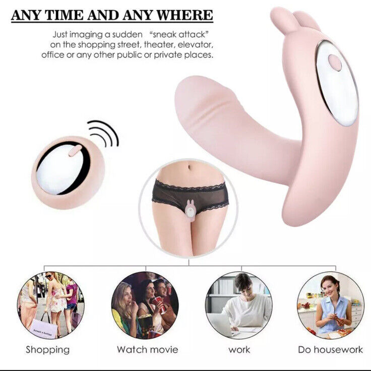 Wearable Butterfly Dildo Vibrator Wireless Remote Control Adult Sex Toys - Picture 9 of 11