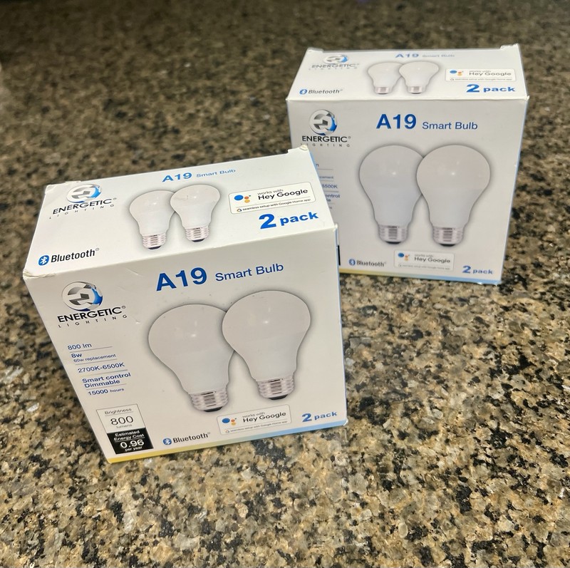 Energetic Lighting 4 Smart Lightbulbs Smart Control Works With Google