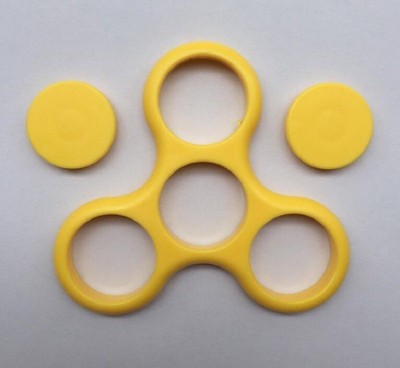Hand Finger FRAME for TriSpinner Fidget Spinner Spin Toys Desk Toy EDC Yellow