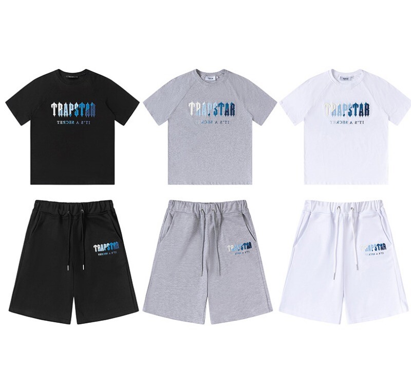 White Grey Black Trapstar Shirt Short Set in Maida Vale, London Gumtree