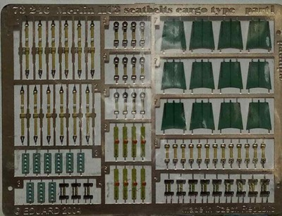 1/72 Merlin HC3 seatbelts cargo type photo-etch ITALERI REVELL Eduard 73246