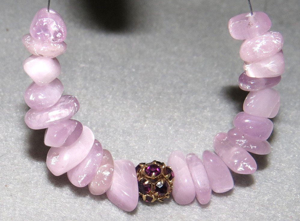 Gemmy Kunzite Gemstone Beads Hand Polished Pink Natural 58.75ct