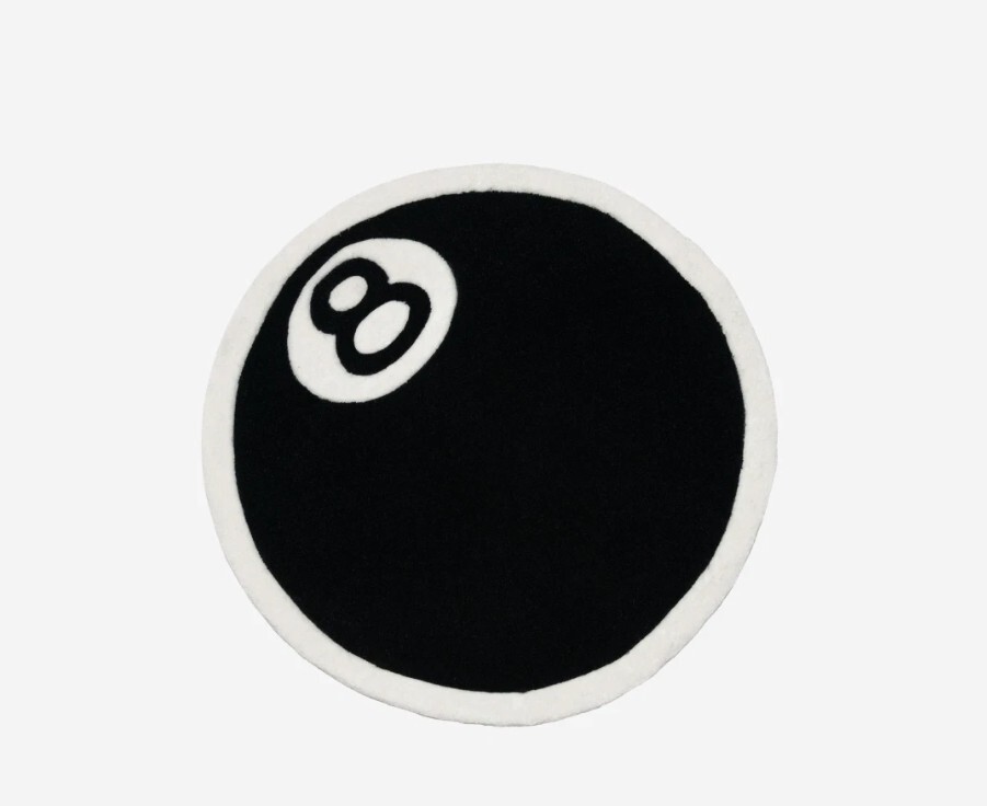 Mitubati 　stussy 8ボール　ラグ　ブラック $_57.JPG?set_id=880000500F