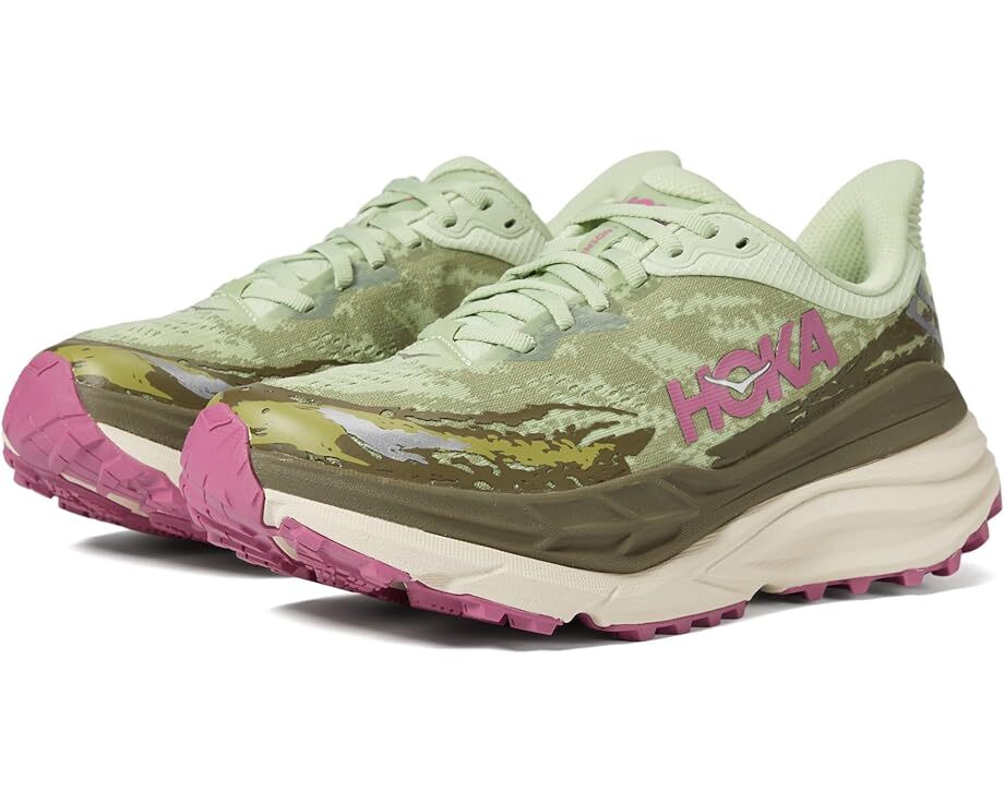 Hoka Stinson 7 Seed Green Beet Root Women's Trail Running
