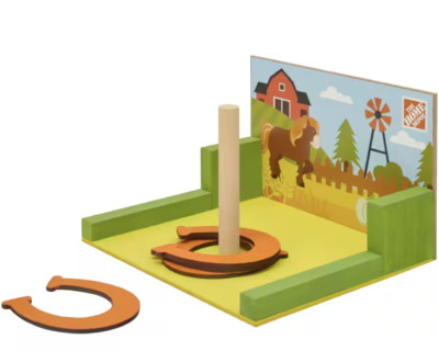~~~NEW!!! Home Depot DIY Kids Workshop Build - Horseshoe Game Kit Model